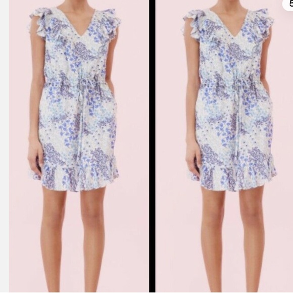 NWT Rebecca Taylor Sleeveless Ava V Neck Dress - Picture 2 of 14